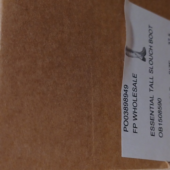 NEW FREE People essential tall slouch boots gold NIB $298 - Picture 9 of 11